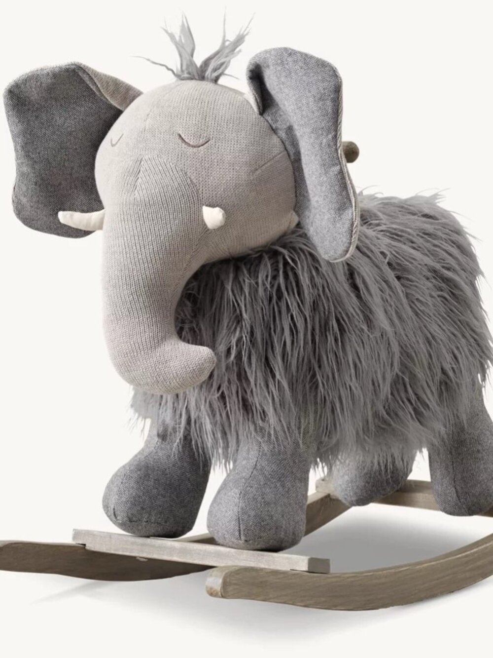 Restoration Hardware's Baby & Child, Wooly Elephant Plush Animal Rocker